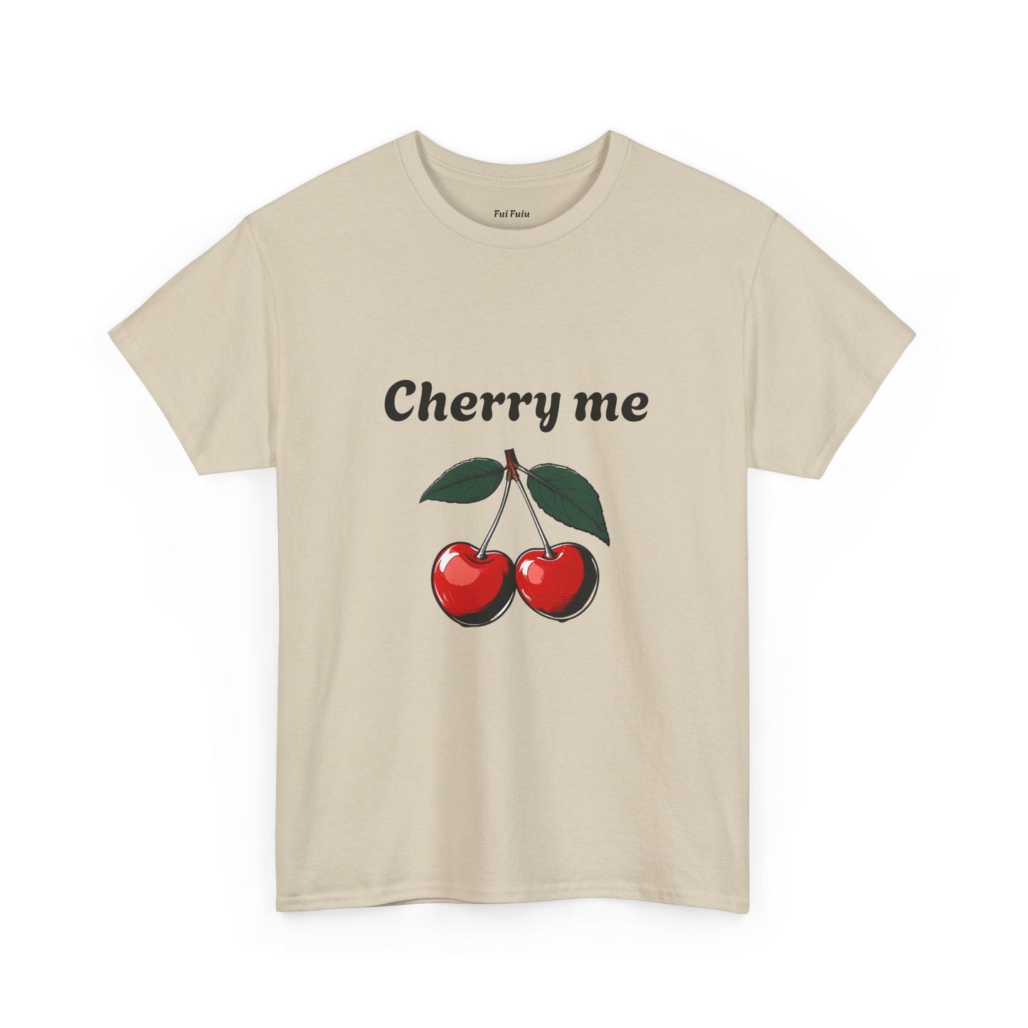 Cherry Me Unisex Heavy Cotton Tee - Fun Summer Vibe T-Shirt - Fui Fuiu Jewelry