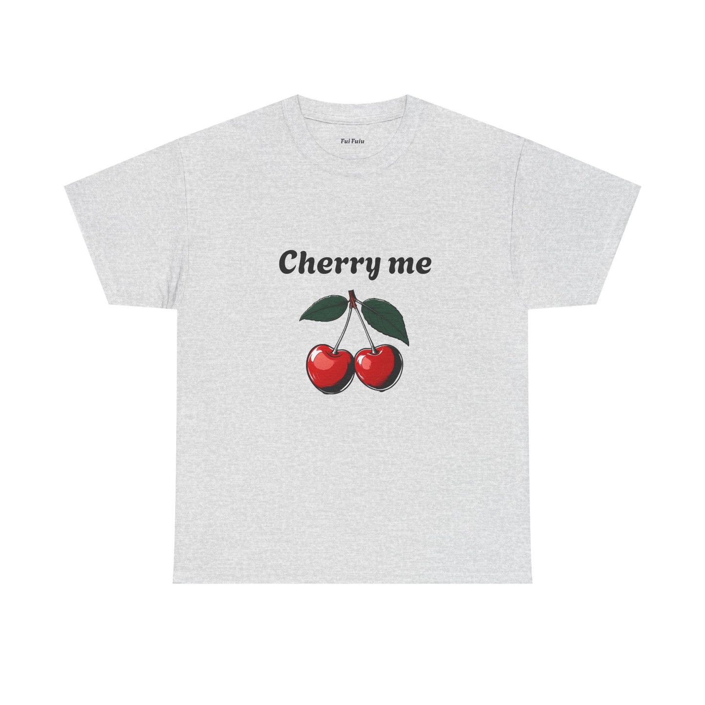 Cherry Me Unisex Heavy Cotton Tee - Fun Summer Vibe T-Shirt - Fui Fuiu Jewelry