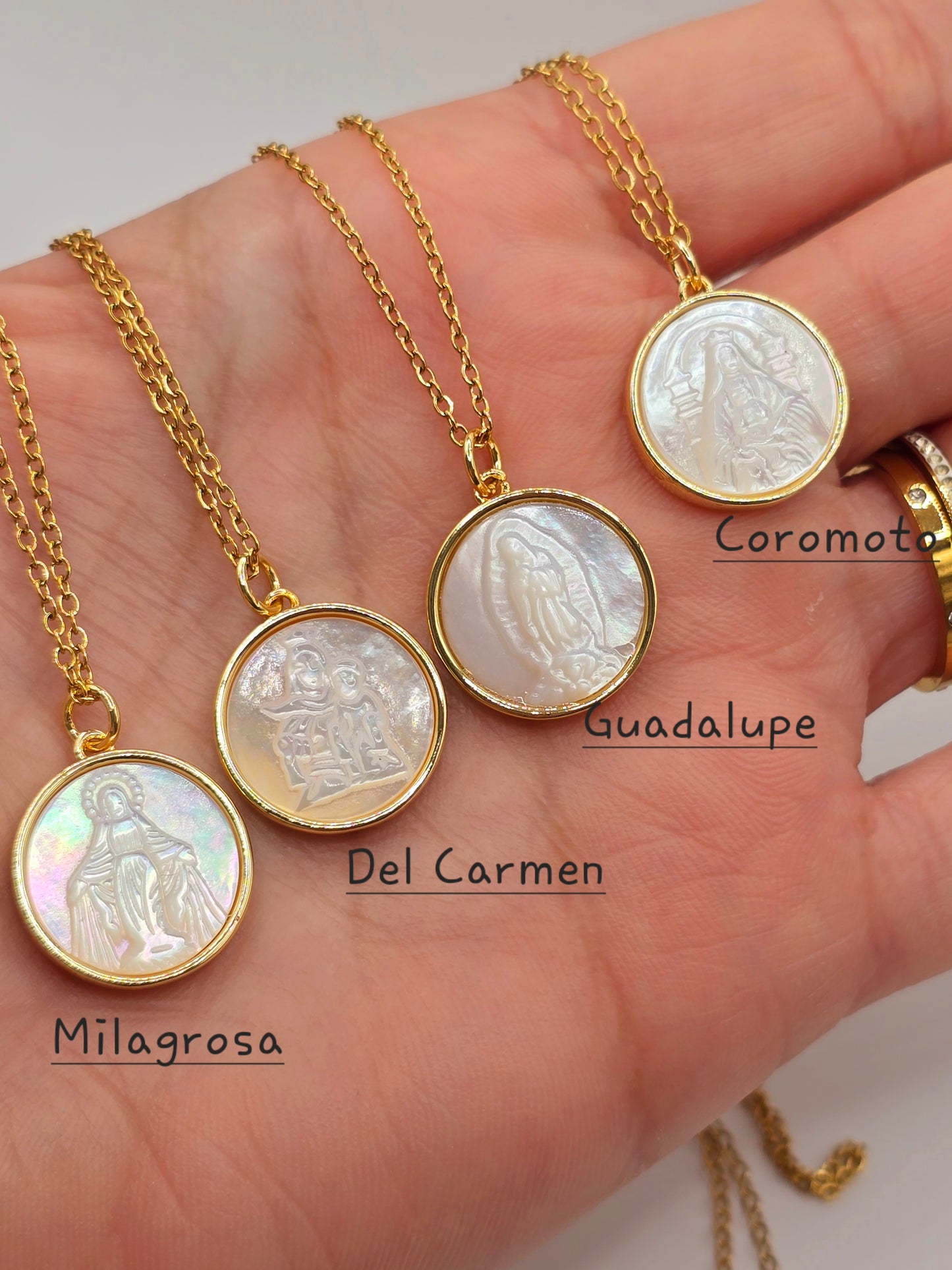 Cadenas nacar Virgenes Necklaces - Fui Fuiu Jewelry