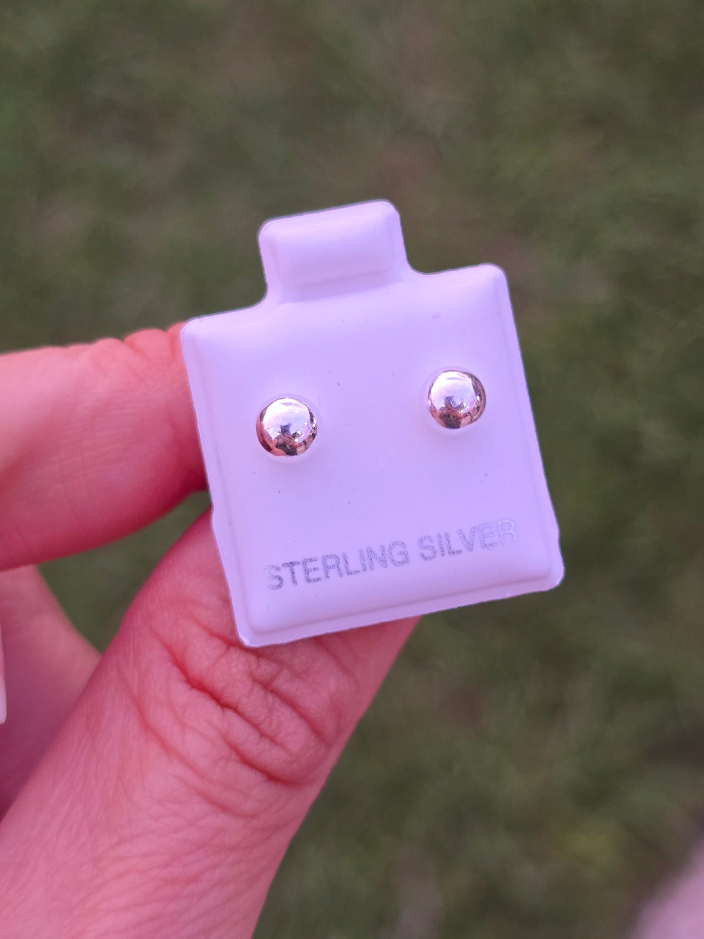Ball Studs Sterling Silver Bolas de plata 925 topitos aretes