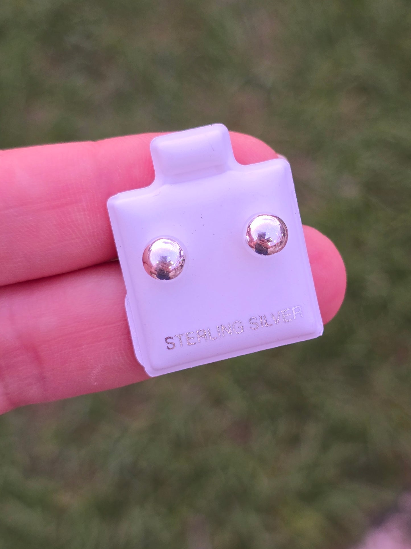 Ball Studs Sterling Silver Bolas de plata 925 topitos aretes