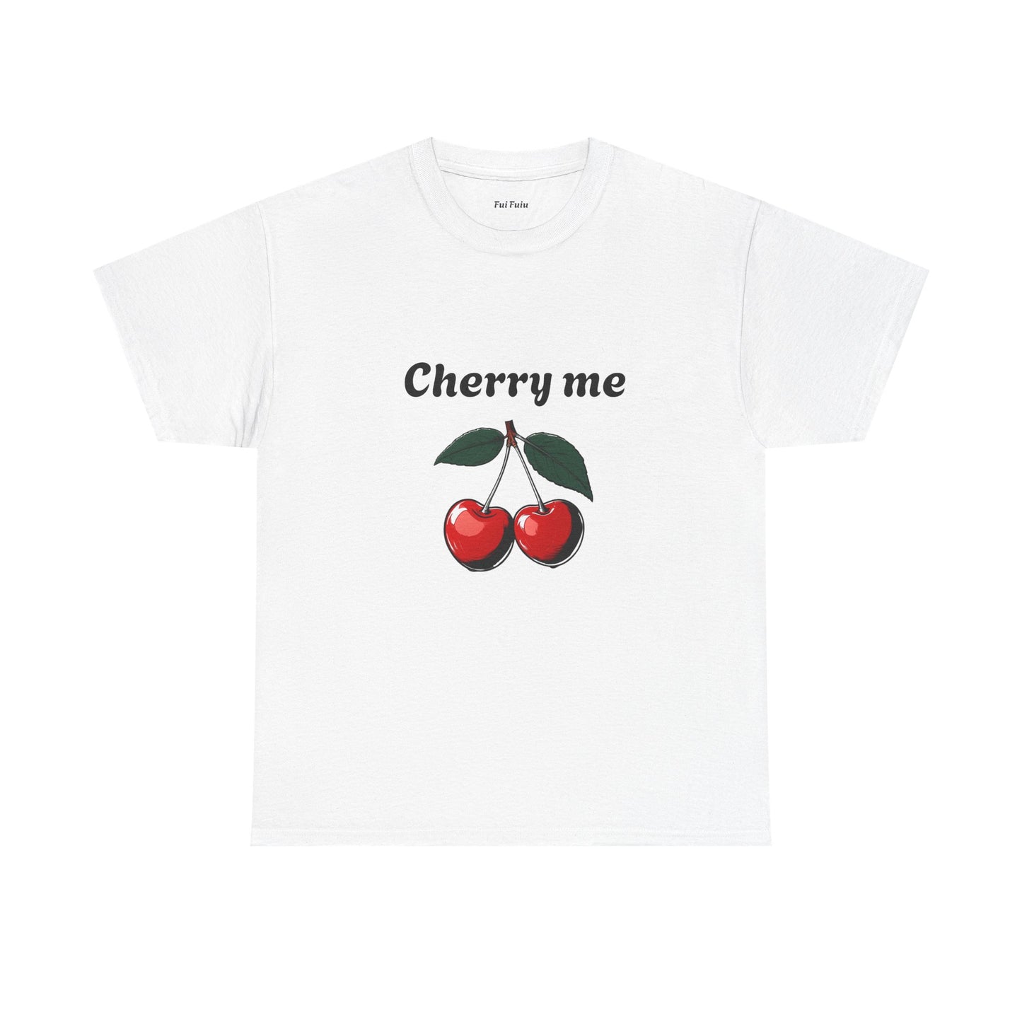 Cherry Me Unisex Heavy Cotton Tee - Fun Summer Vibe T-Shirt - Fui Fuiu Jewelry