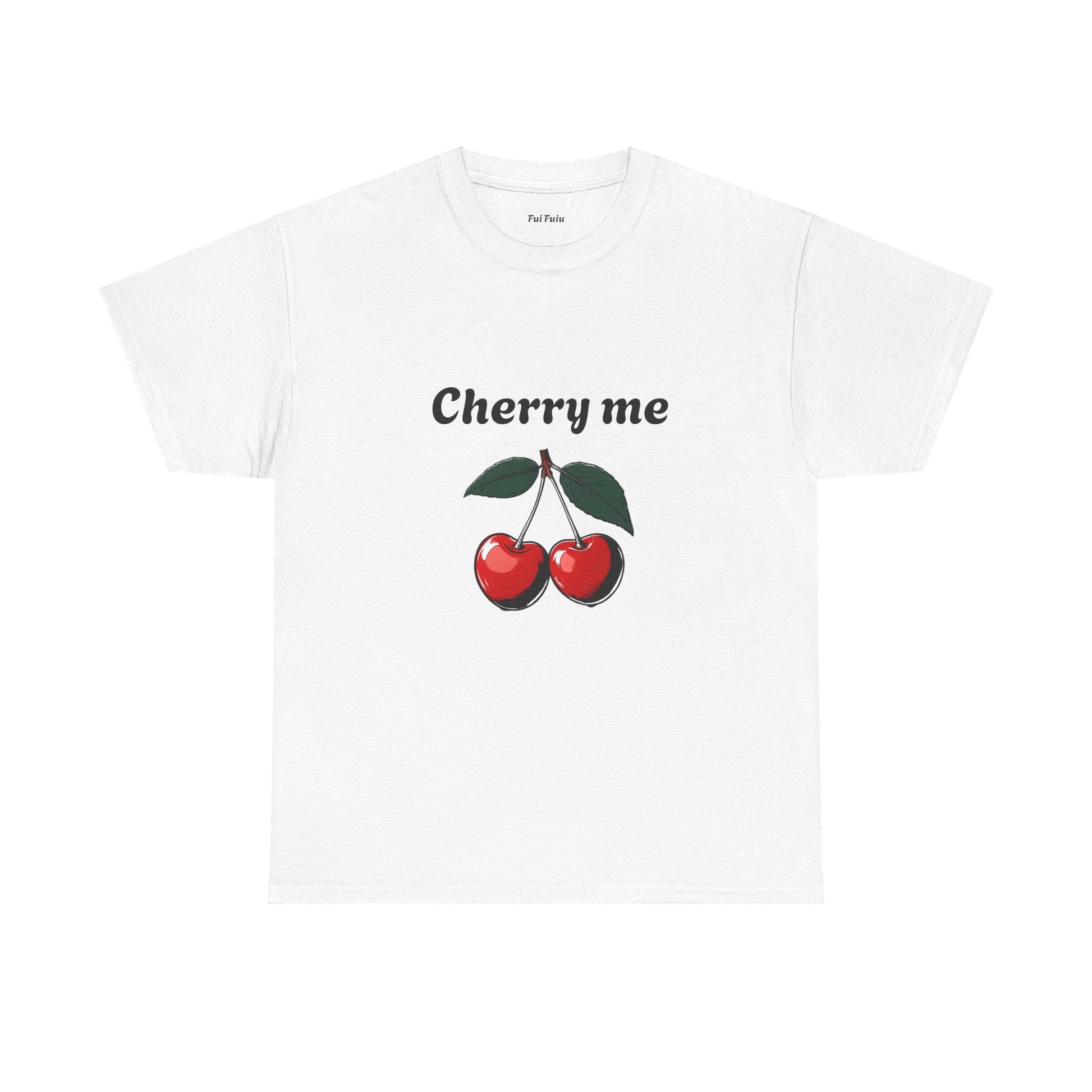 Cherry Me Unisex Heavy Cotton Tee - Fun Summer Vibe T-Shirt - Fui Fuiu Jewelry