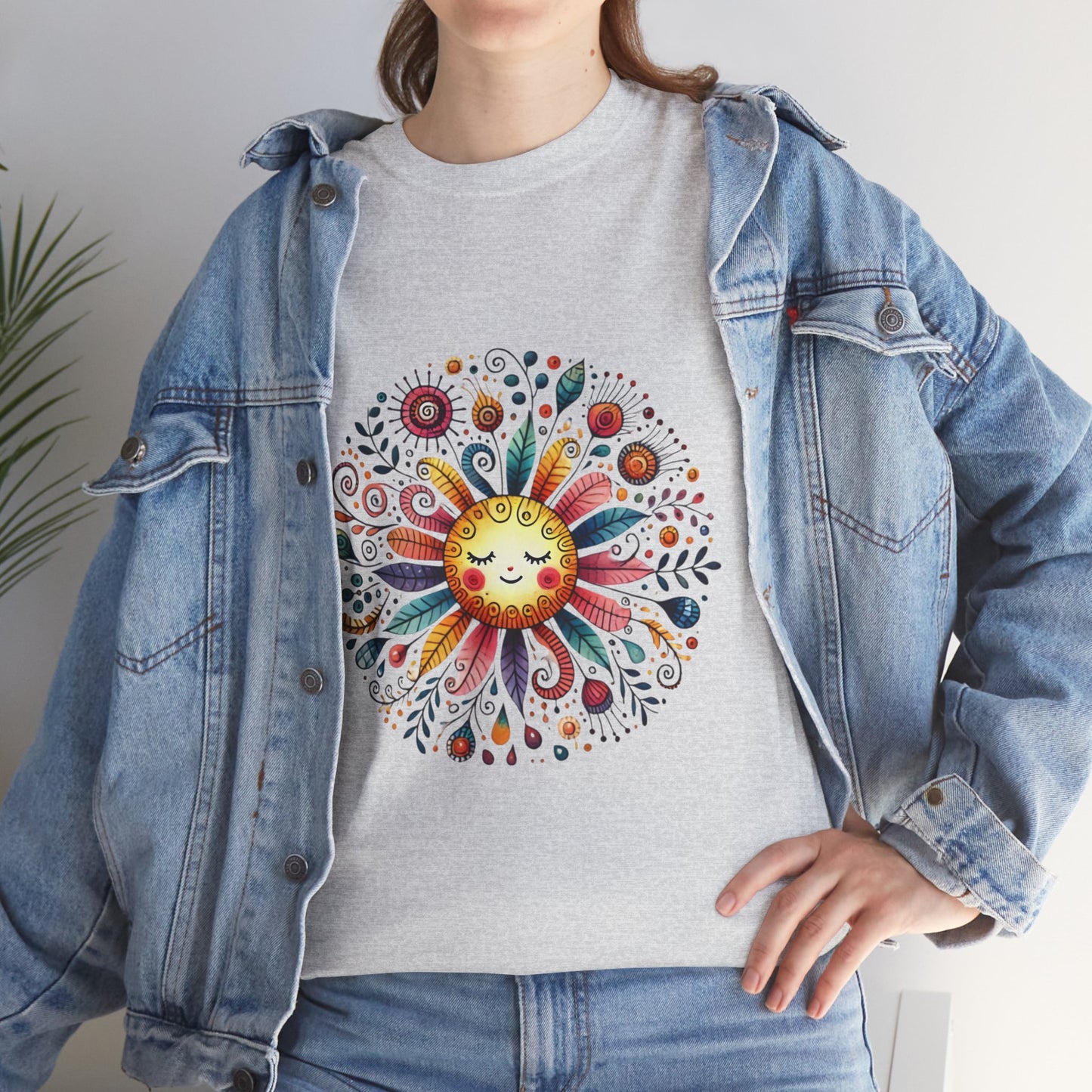 Sunflower girl colorfull T-Shirt boho design  | Etsy Best Seller - Fui Fuiu Jewelry