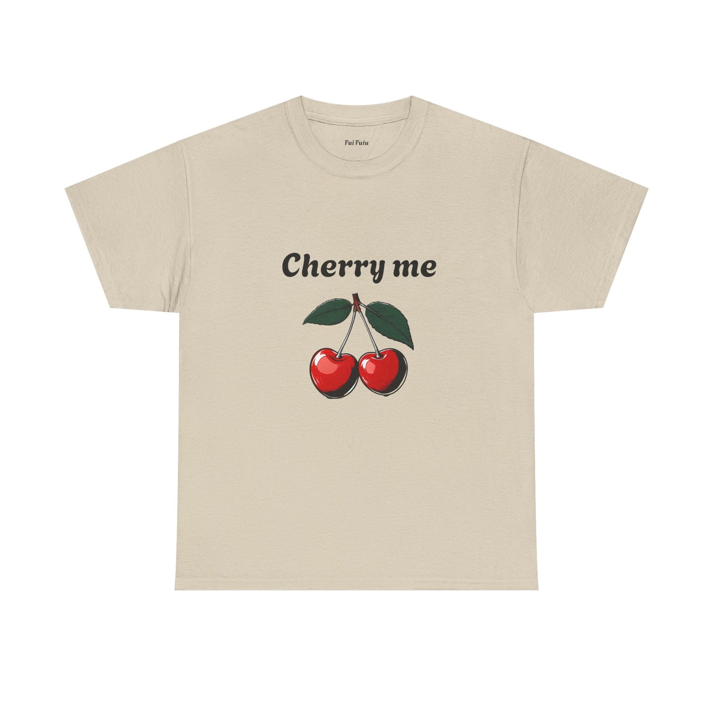 Cherry Me Unisex Heavy Cotton Tee - Fun Summer Vibe T-Shirt - Fui Fuiu Jewelry