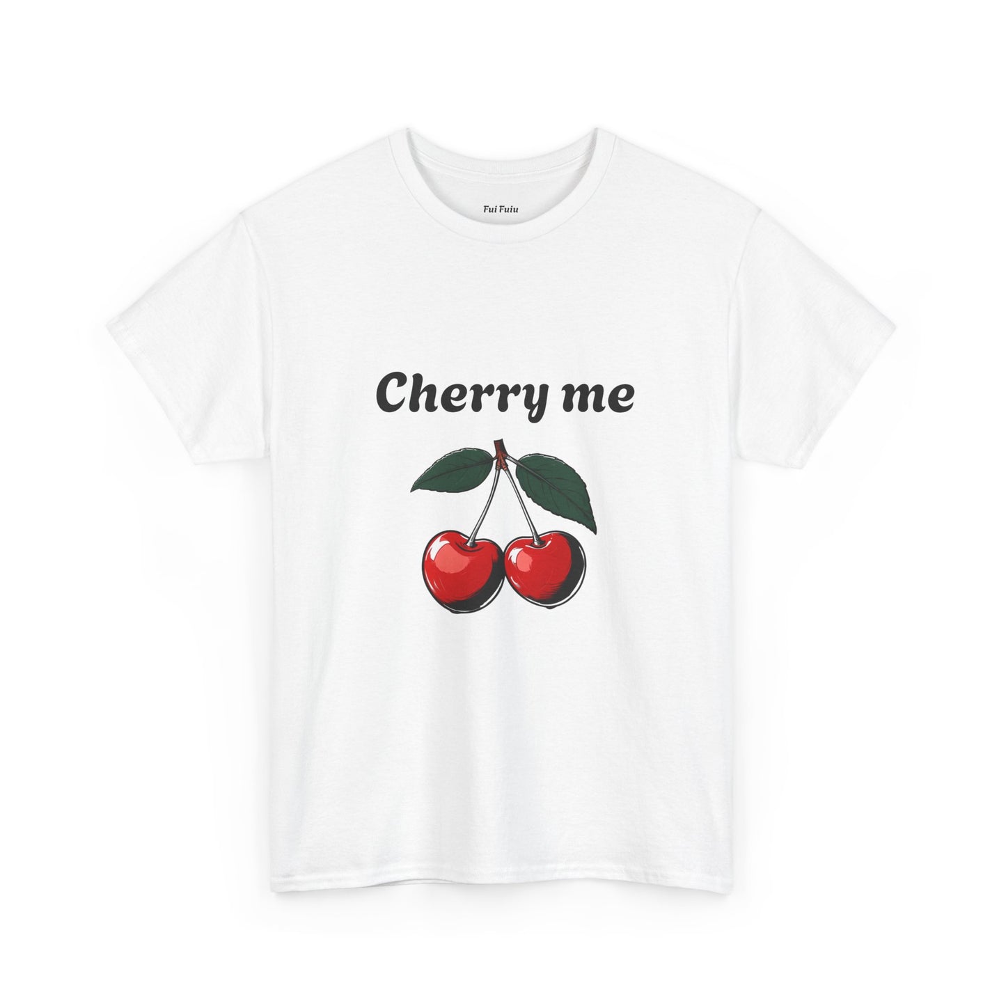 Cherry Me Unisex Heavy Cotton Tee - Fun Summer Vibe T-Shirt - Fui Fuiu Jewelry