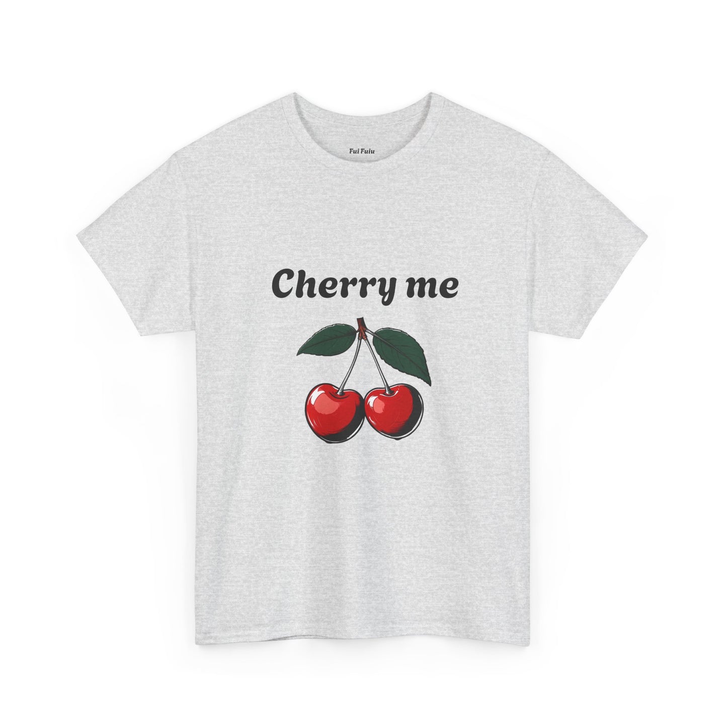 Cherry Me Unisex Heavy Cotton Tee - Fun Summer Vibe T-Shirt - Fui Fuiu Jewelry