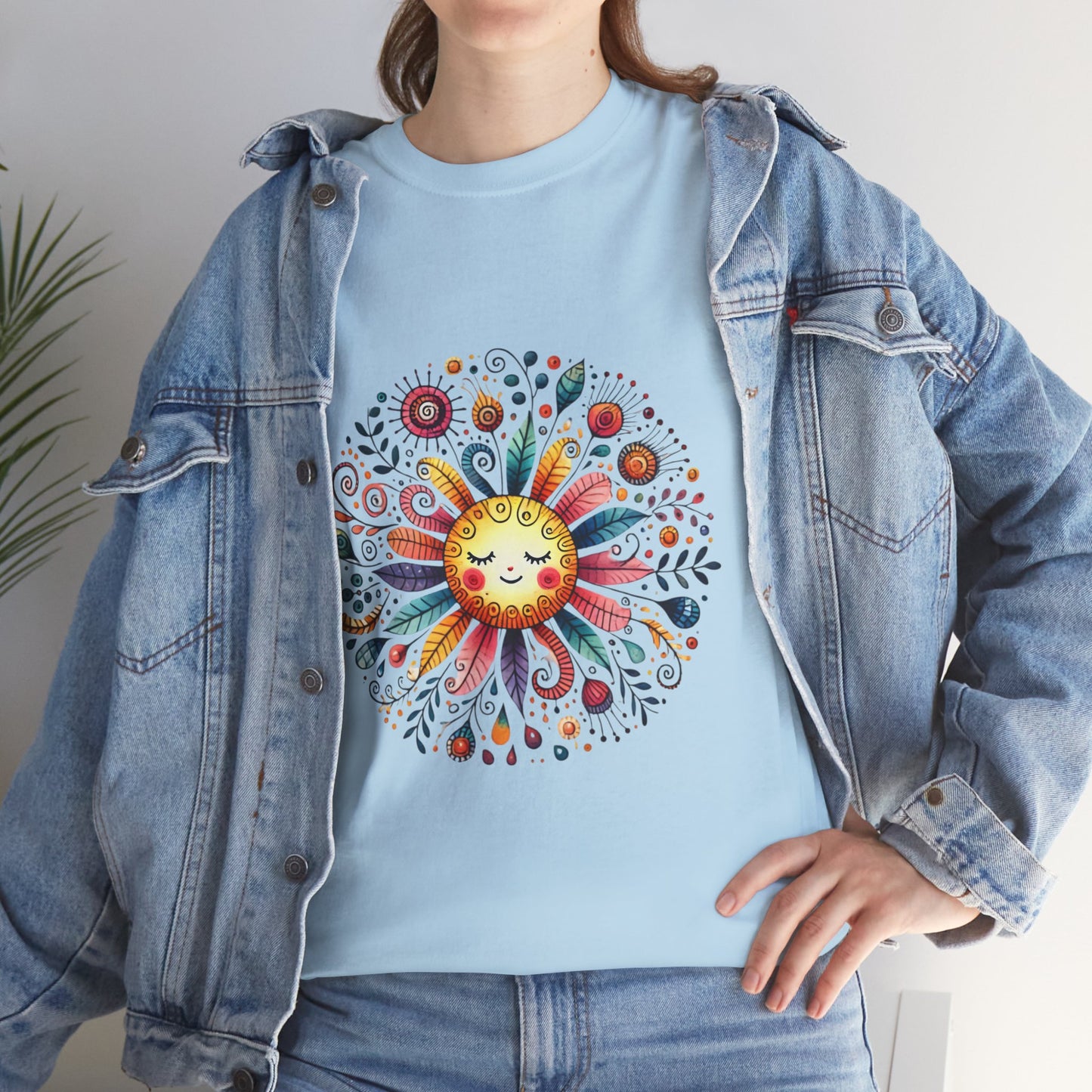 Sunflower girl colorfull T-Shirt boho design  | Etsy Best Seller - Fui Fuiu Jewelry