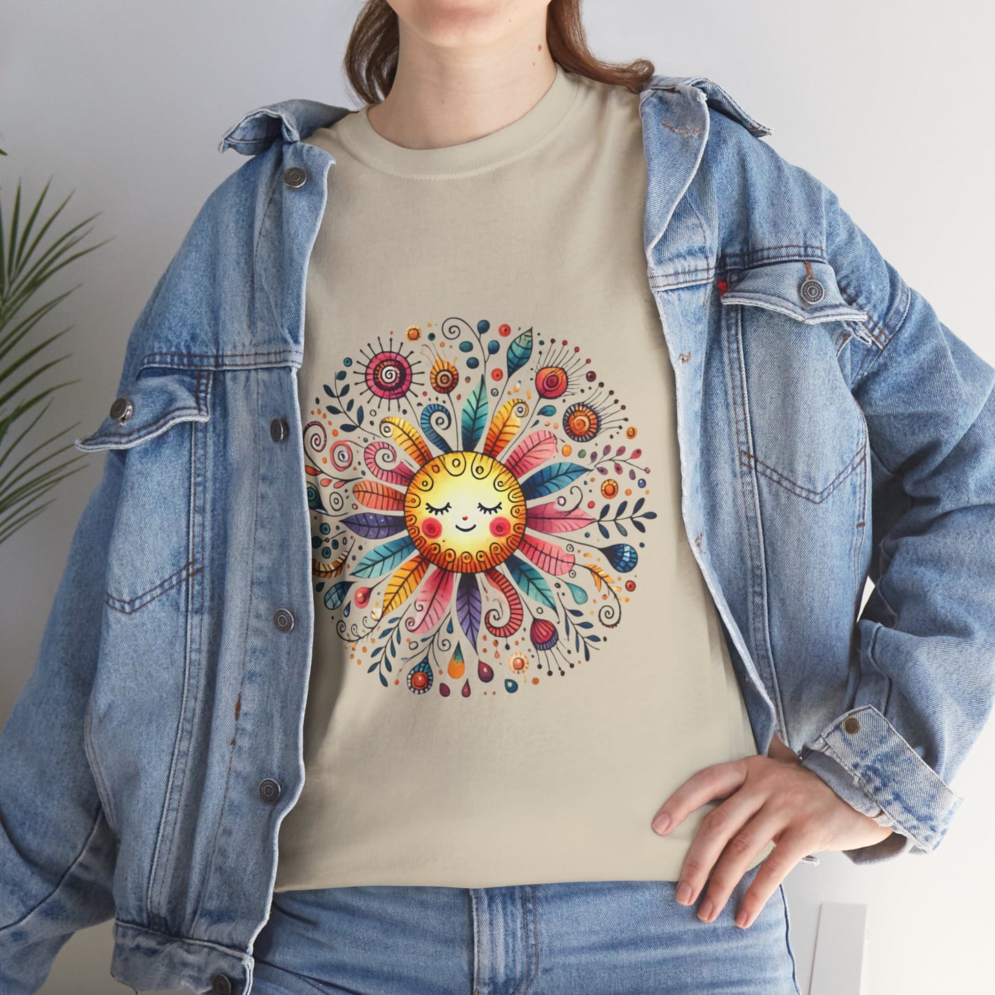 Sunflower girl colorfull T-Shirt boho design  | Etsy Best Seller - Fui Fuiu Jewelry