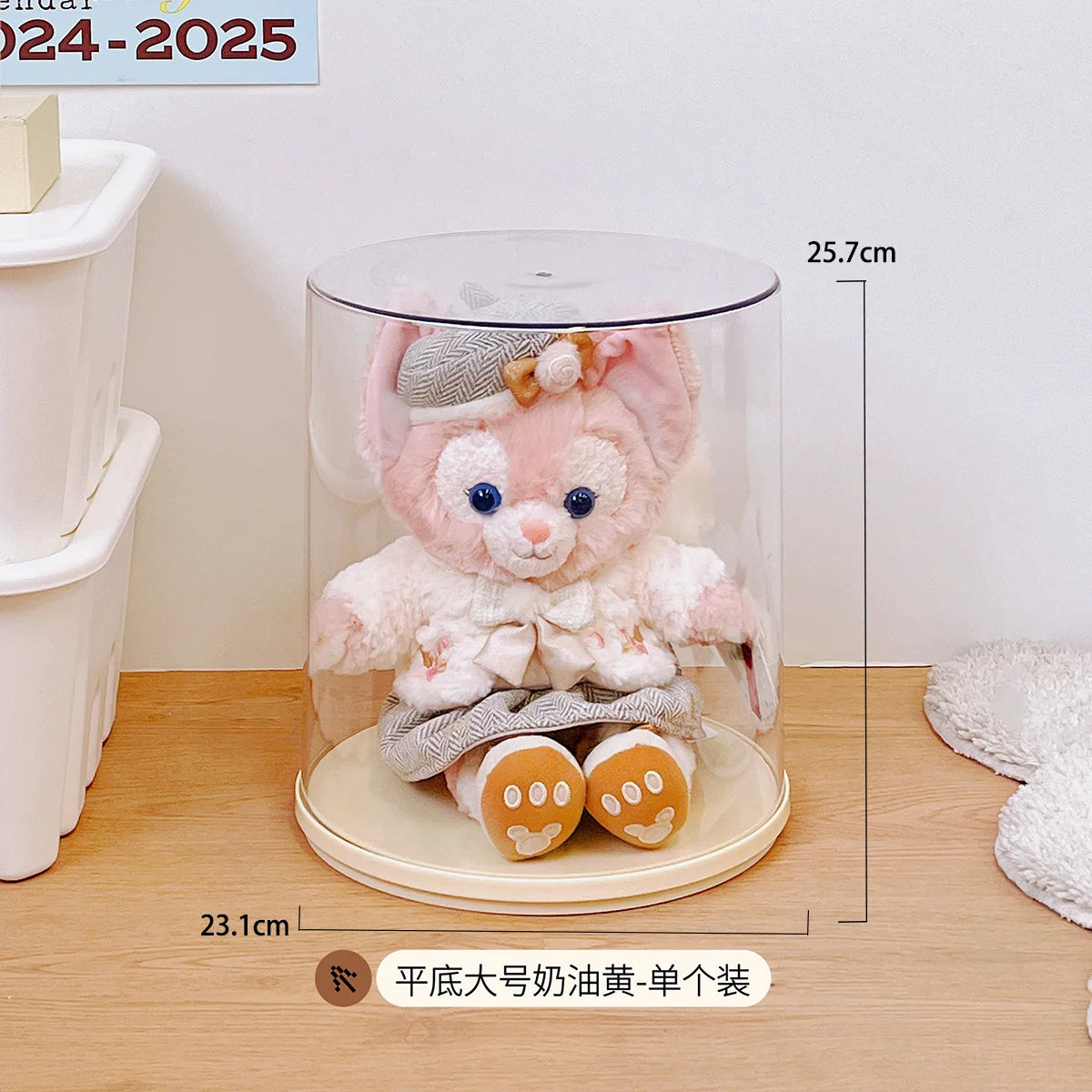 Labubu Pendant Display Box Rotating Transparent Labubu Doll Storage Blind Box Storage Display Dustproof And Moisture-Proof - Fui Fuiu Jewelry