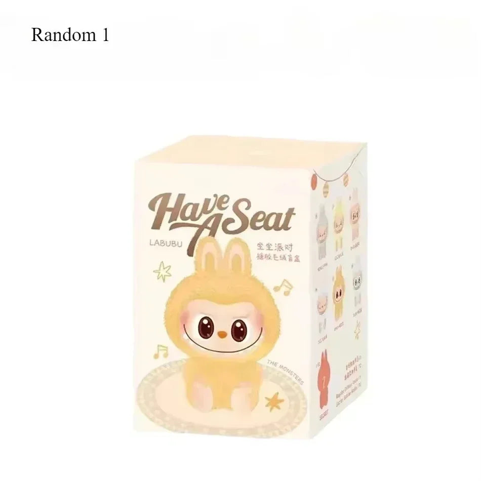 1:1 High Quality Kawaii Monster Labubu Blind Box Series PVC Labubu Macaron Pendant Doll Monster Keychain Birthday Christmas Gift - Fui Fuiu Jewelry