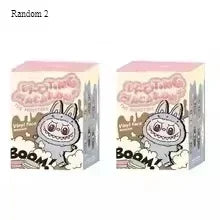 1:1 High Quality Kawaii Monster Labubu Blind Box Series PVC Labubu Macaron Pendant Doll Monster Keychain Birthday Christmas Gift - Fui Fuiu Jewelry