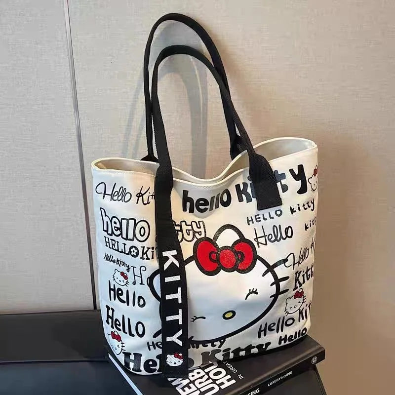 Sanrio Hello Kitty Shoulder Bag Cute Cartoon KT Cat Handbag Girls Backpack Schoolbag Holiday Gifts