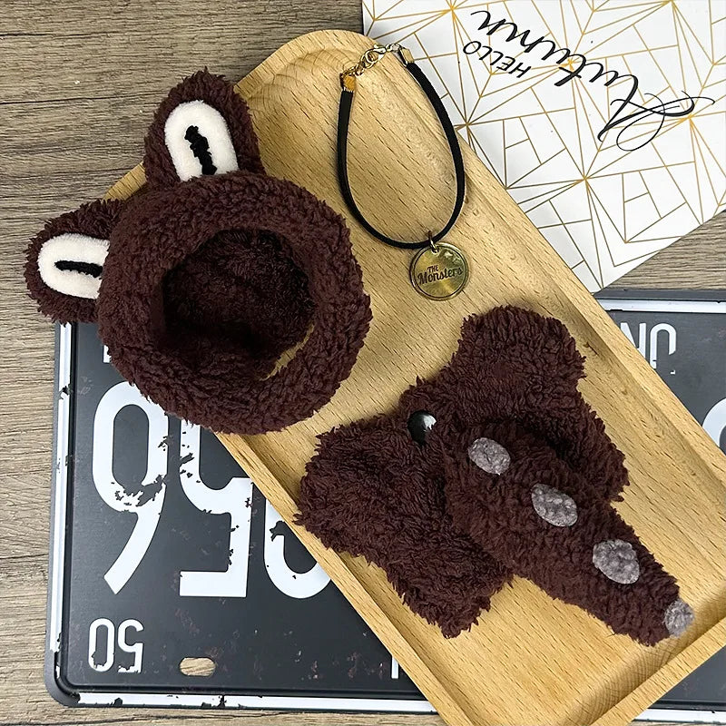 Labubu Doll 17cm Fashion Hoodie Clothing BJD Mini Replacement Cartoon Doll Accessory Cute Decorative Item for Figurines - Fui Fuiu Jewelry