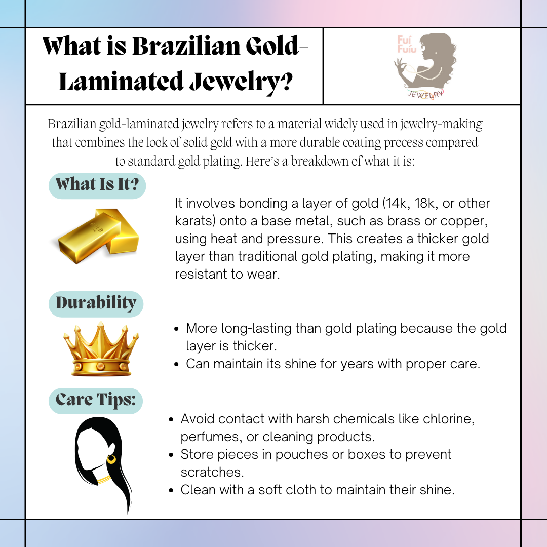 Girl/Boy necklace gold/ Oro Brasilero - Fui Fuiu Jewelry