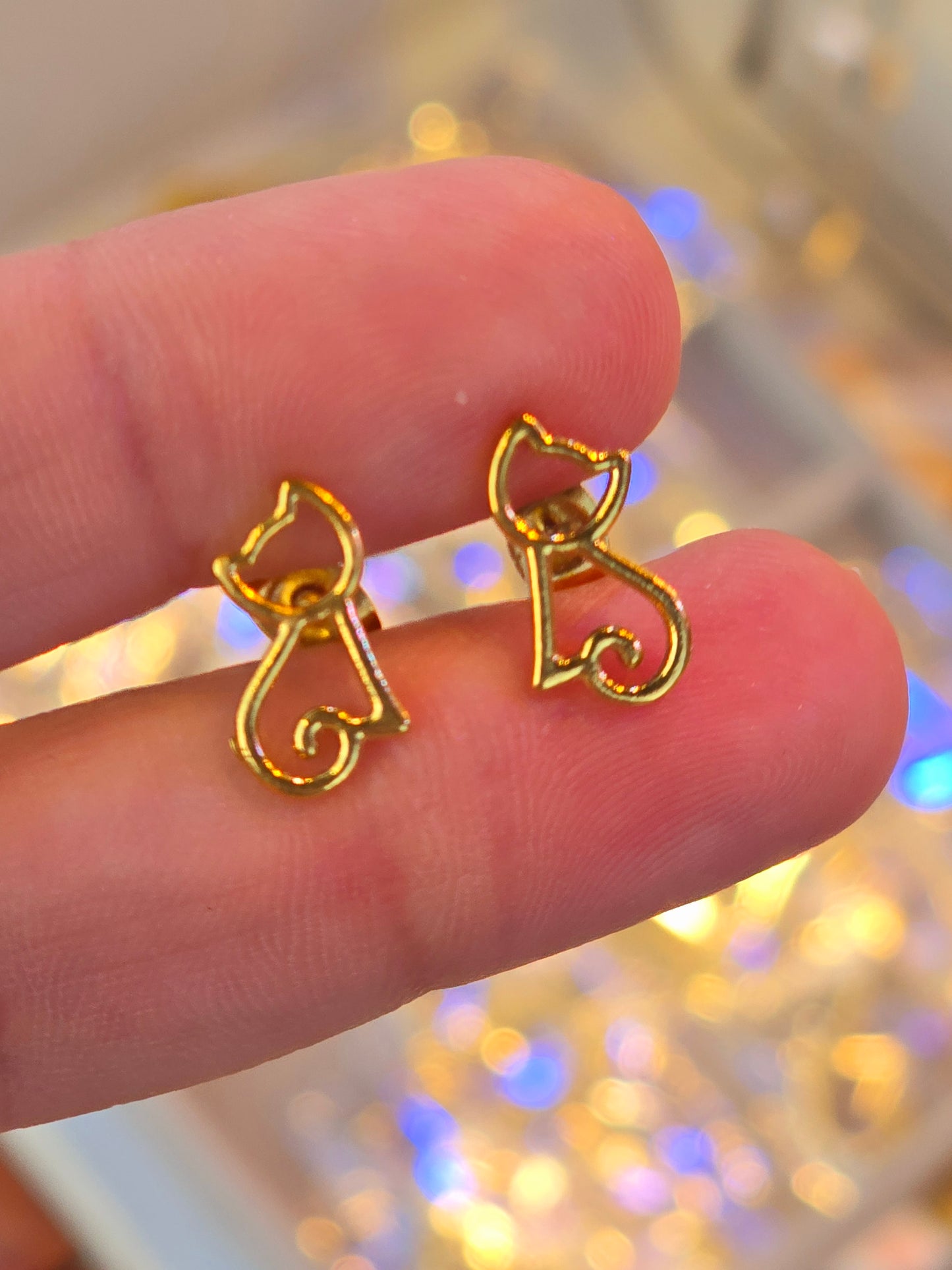 Studs Cats earrings - Fui Fuiu Jewelry