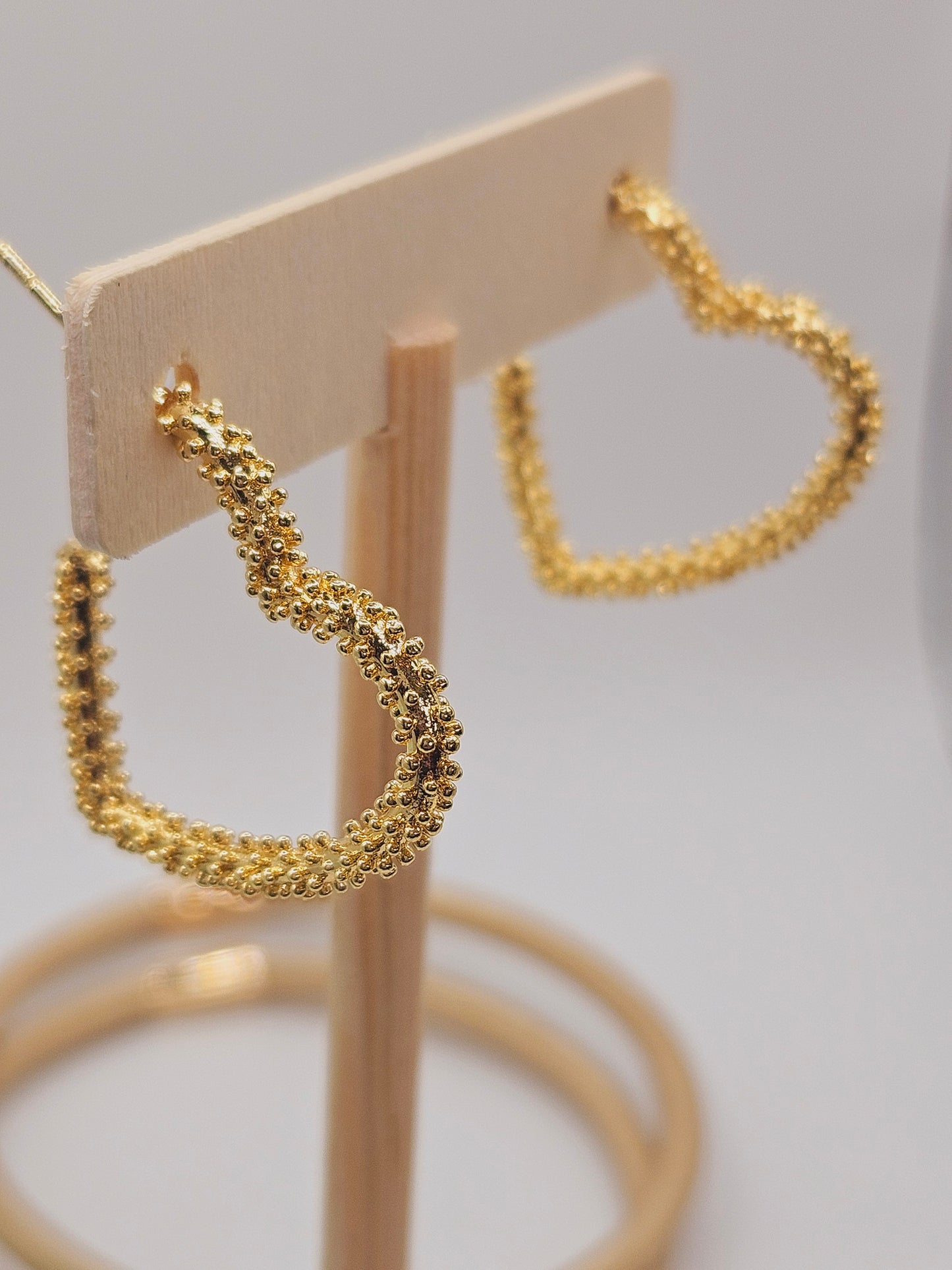 Beaded heart earrings - Fui Fuiu Jewelry