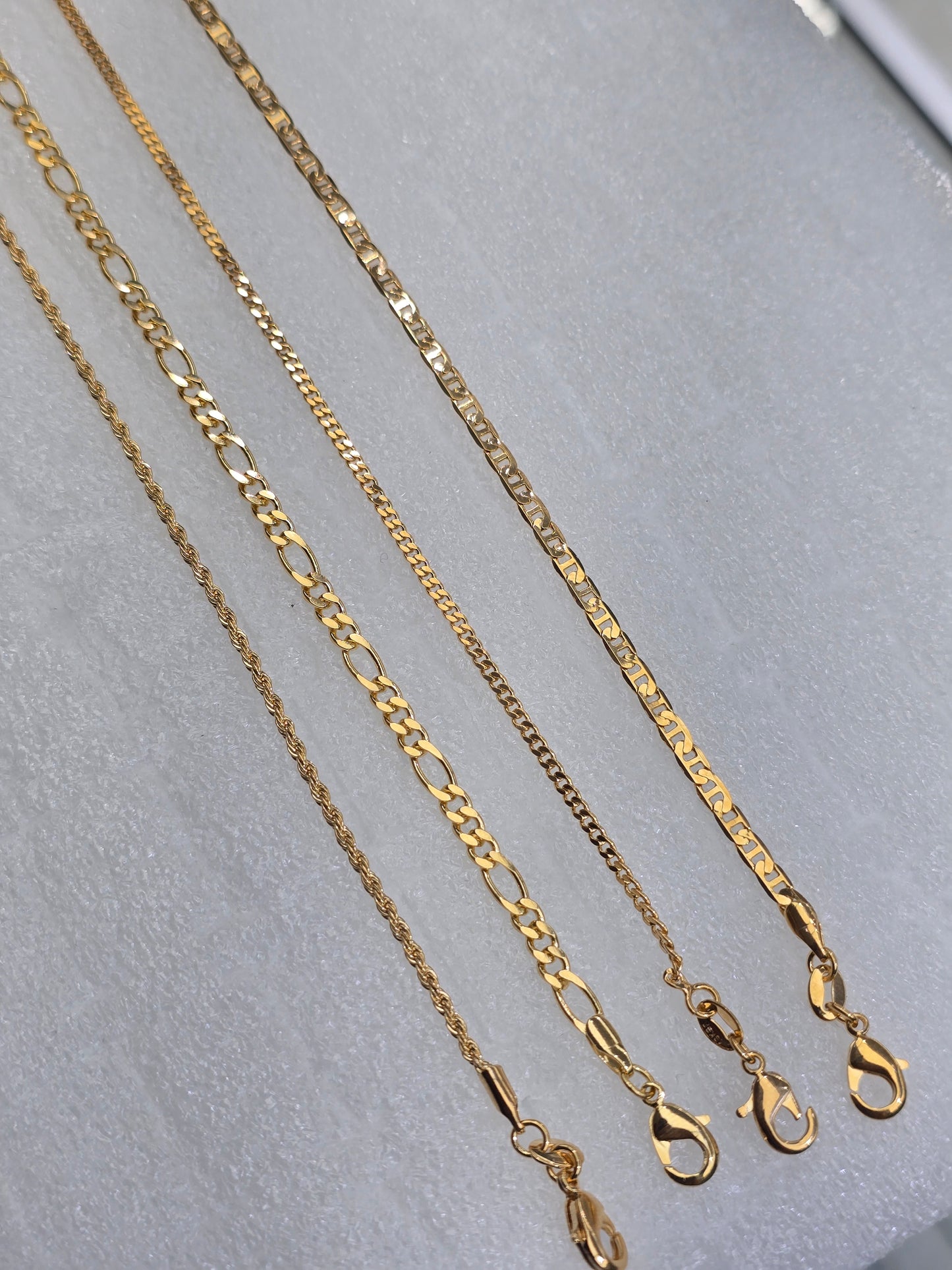 Ankles tobilleras esclavas 14K Gold filled Brasilian Gold chain