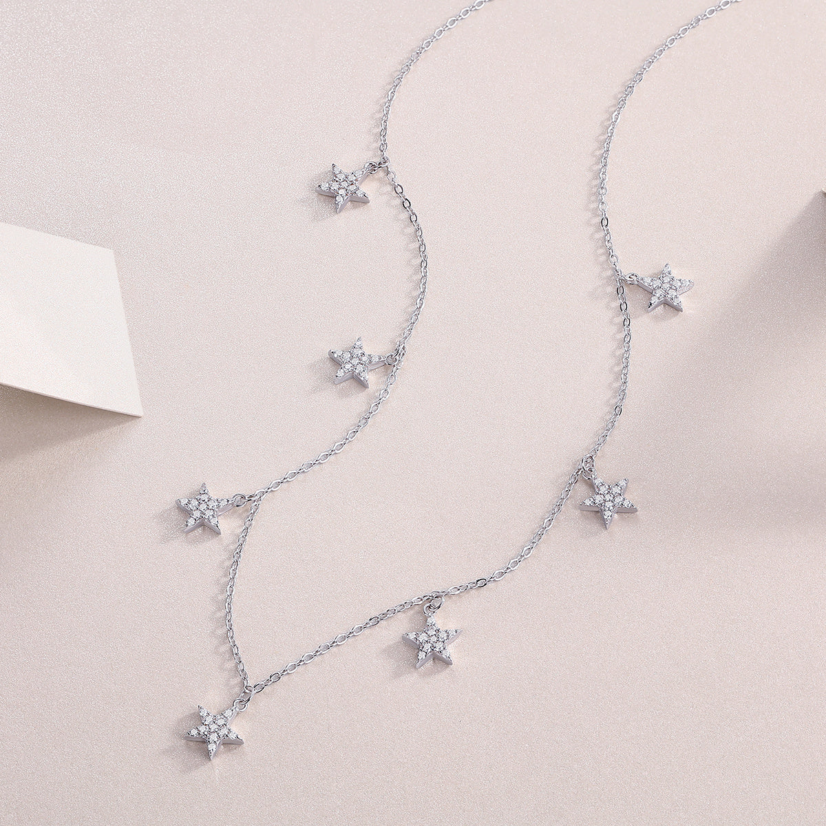 Star Love - A Fashionable And Luxurious Diamond Jewelry Pendant Set With Moissanite S925 Sterling Silver And Platinum Plating