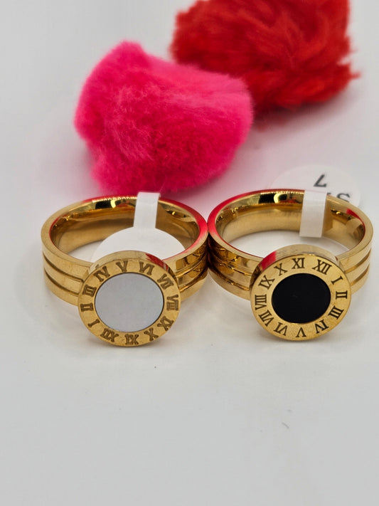 Roman numerals ring