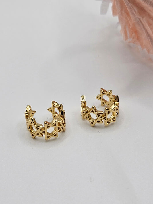 Earcuff golden star design