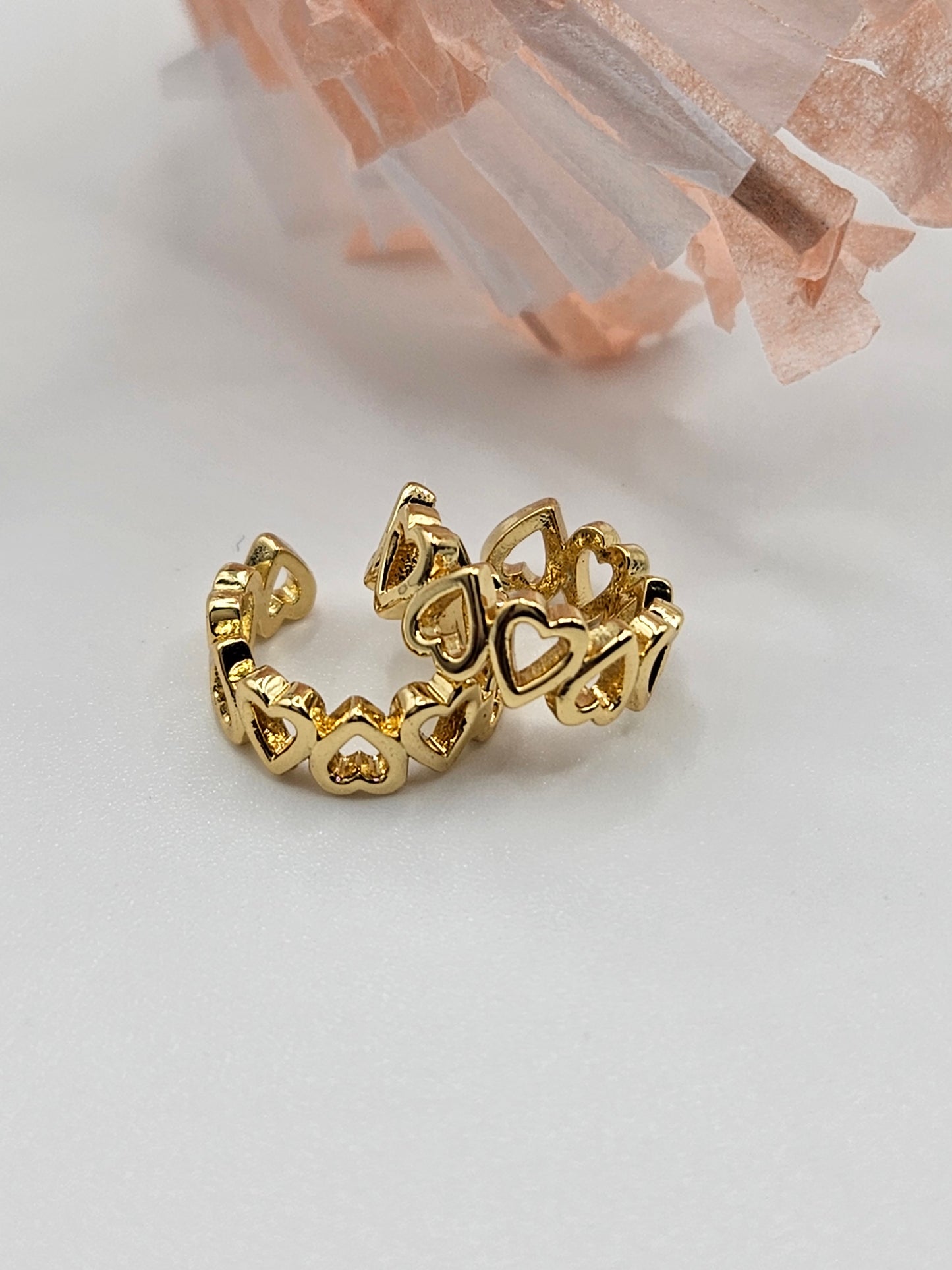 Earcuff heart  golden design