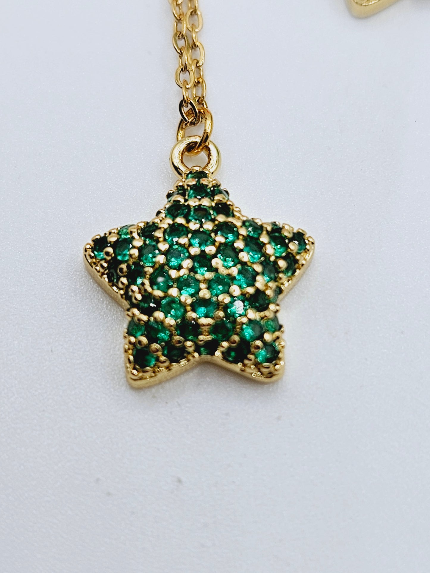 Full zirconia star necklace