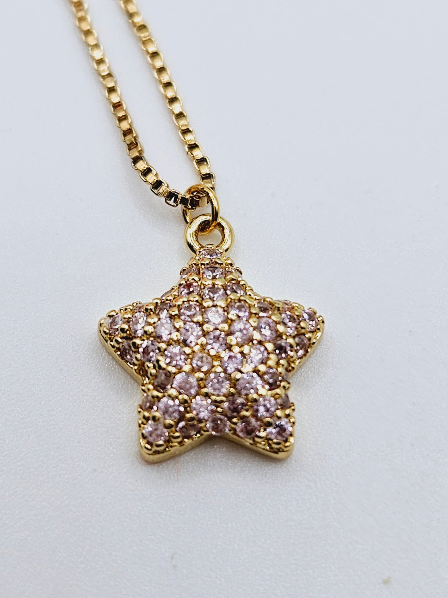 Full zirconia star necklace