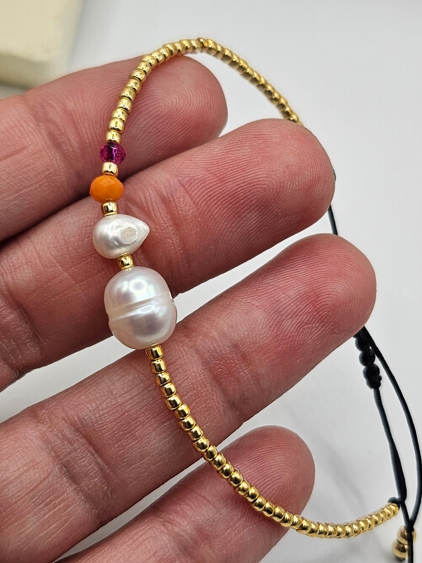 Pearl and miyuki style bracelet