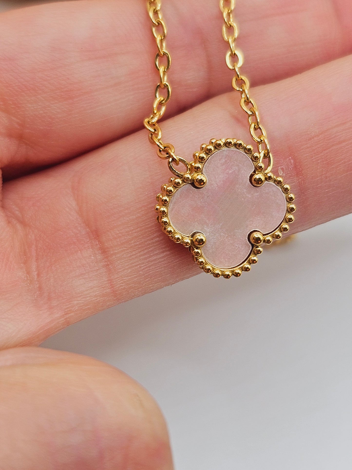 Clover light color Necklace