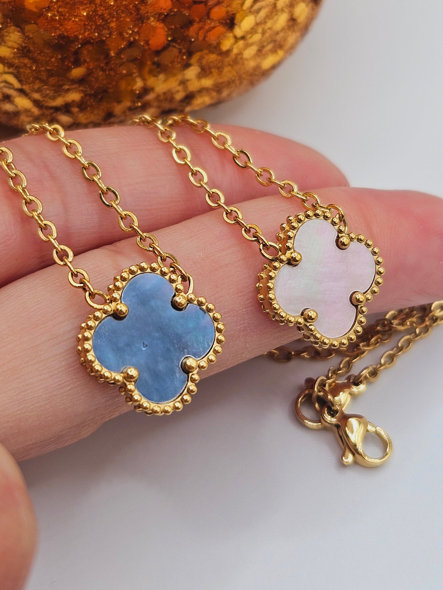 Clover light color Necklace