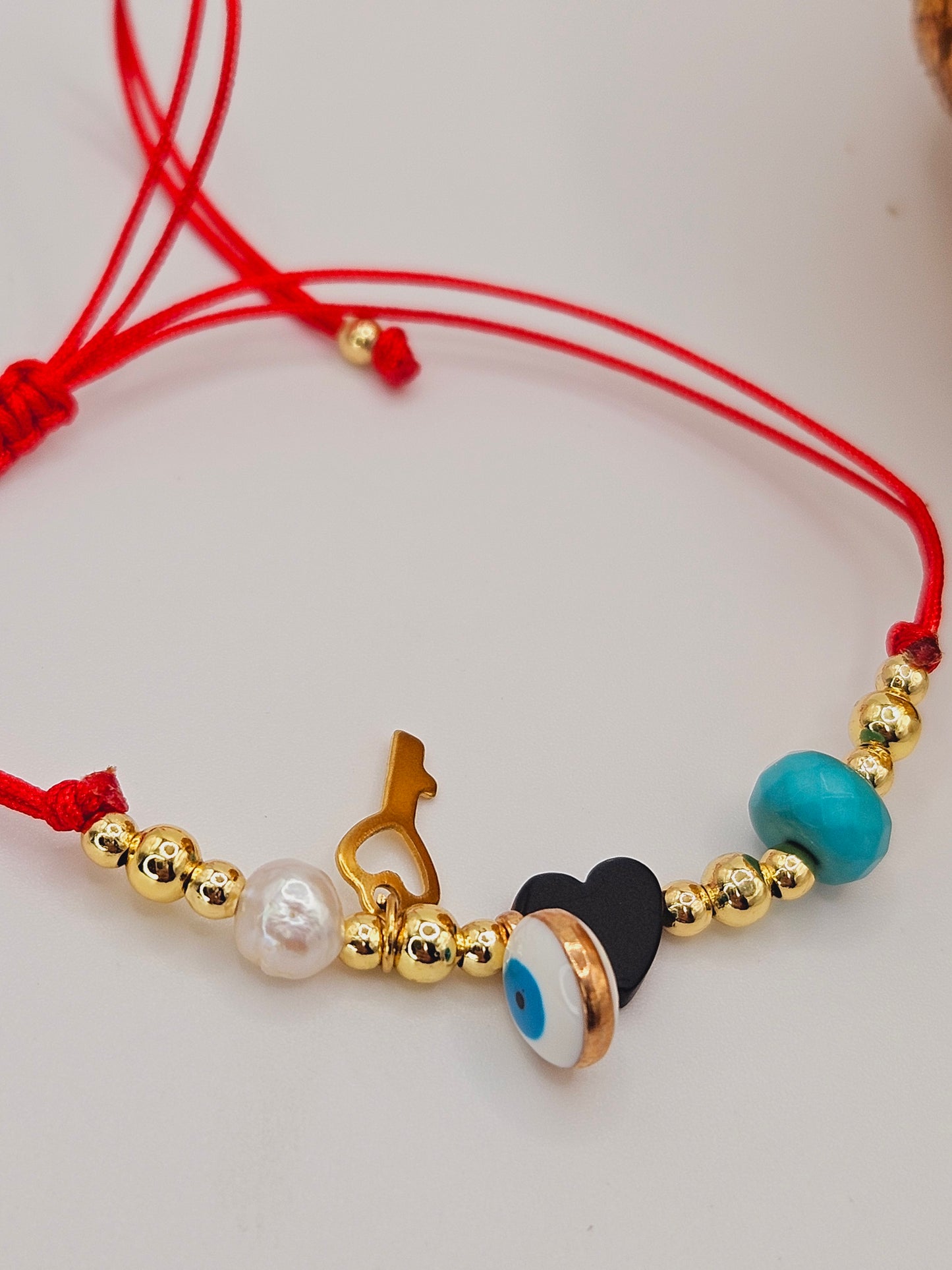 Evil eyes  red pendants bracelet