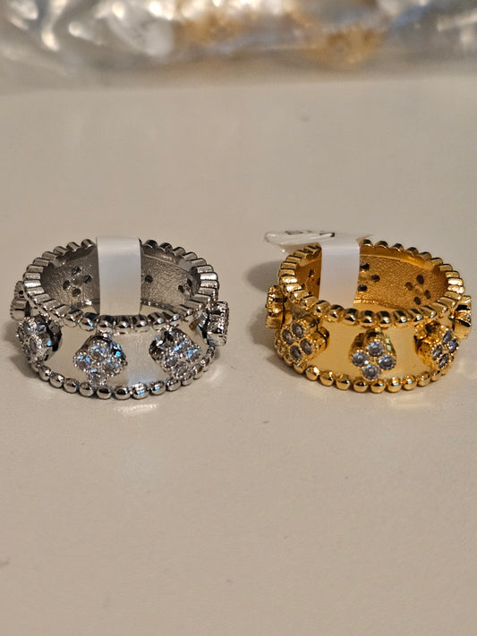 Flowers design rings