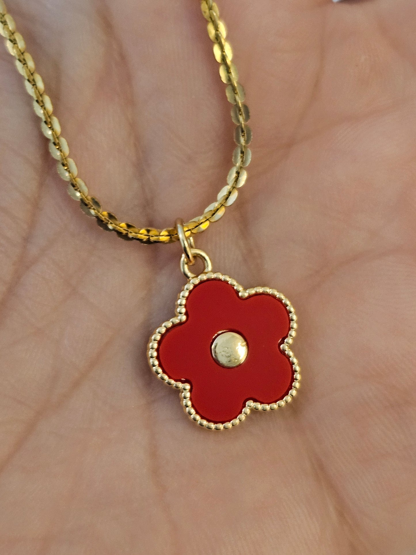 Flowers color necklace