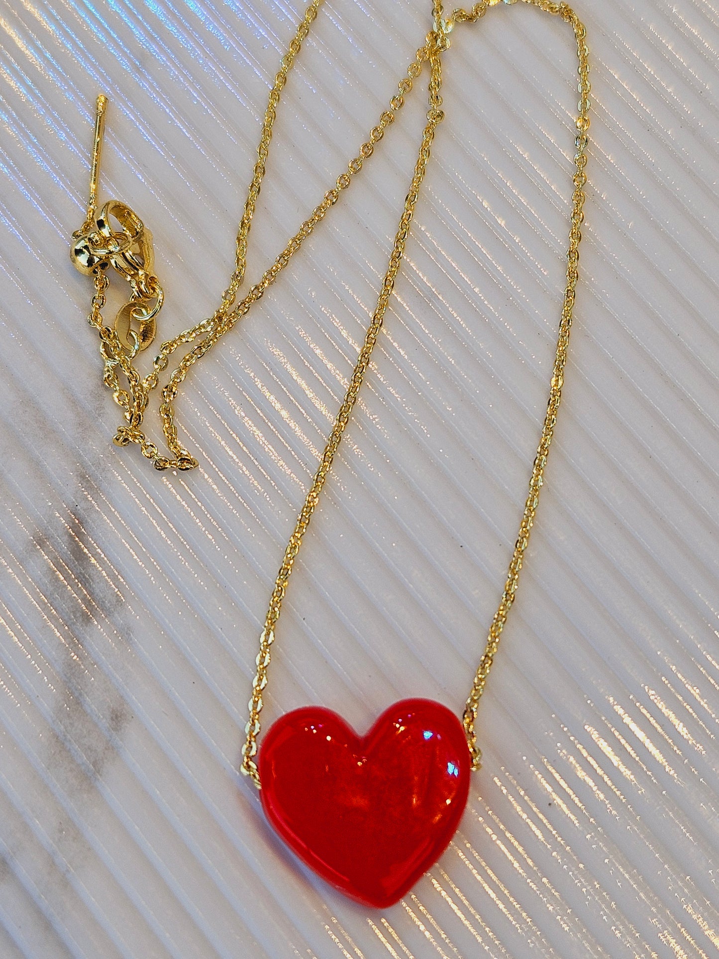 Red heart necklace