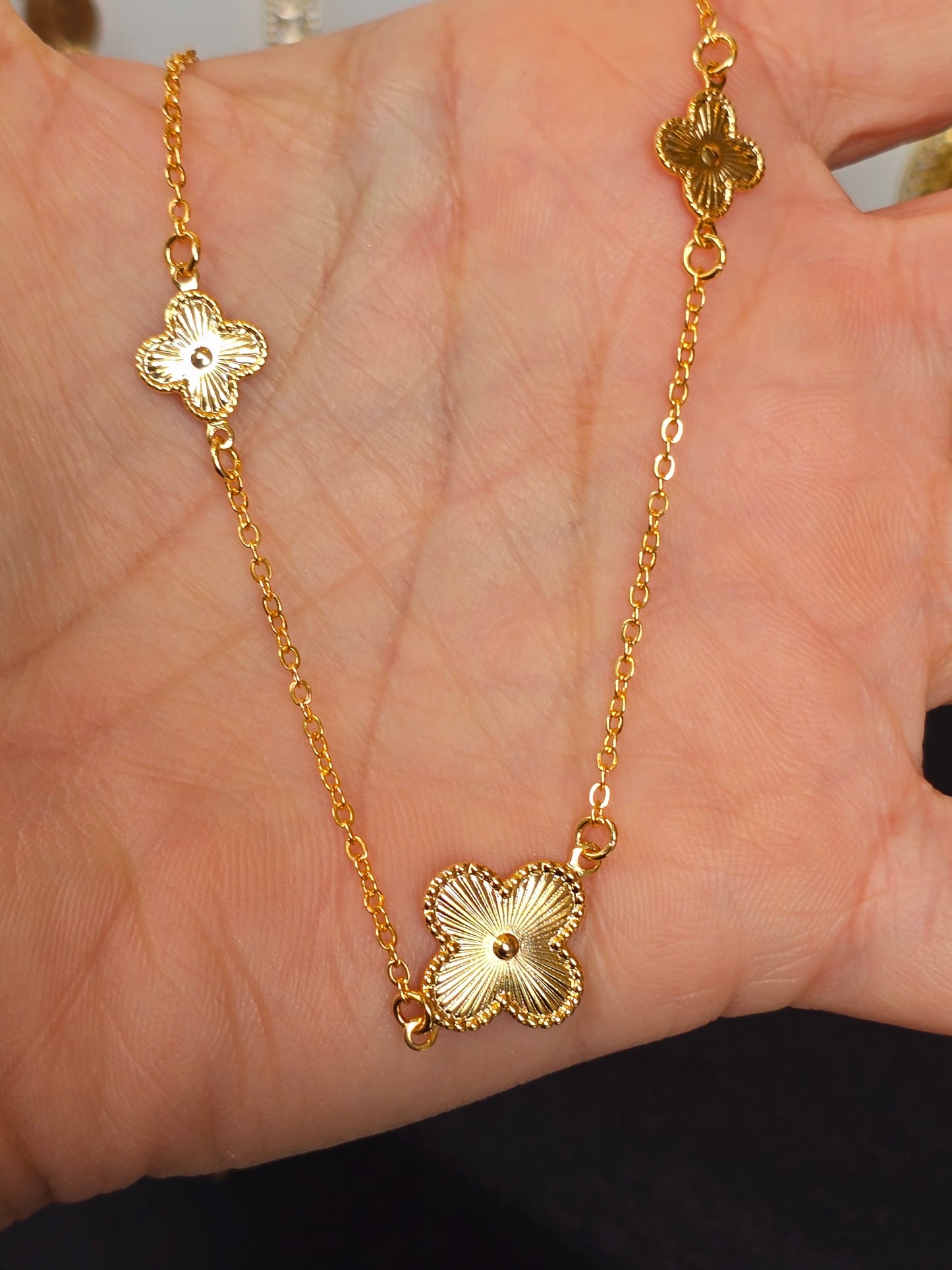 Clover Oro Necklace gold lamined