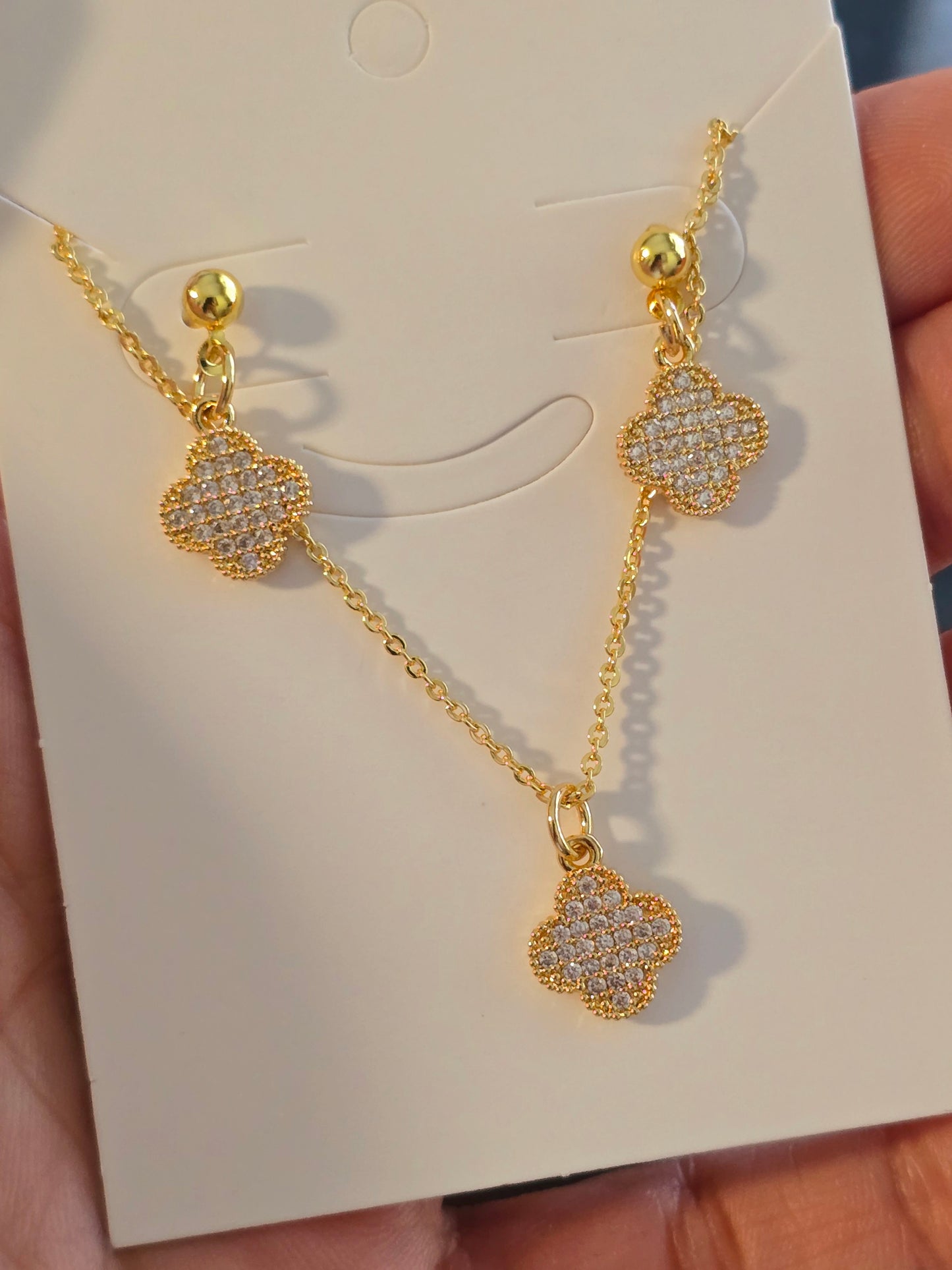 Set Necklace + Earrings/ cadena + aretes