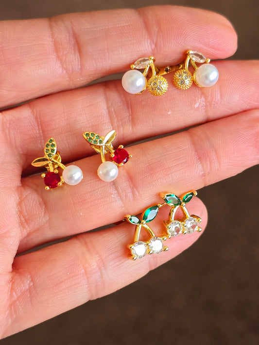 Cherries earrings - Fui Fuiu Jewelry