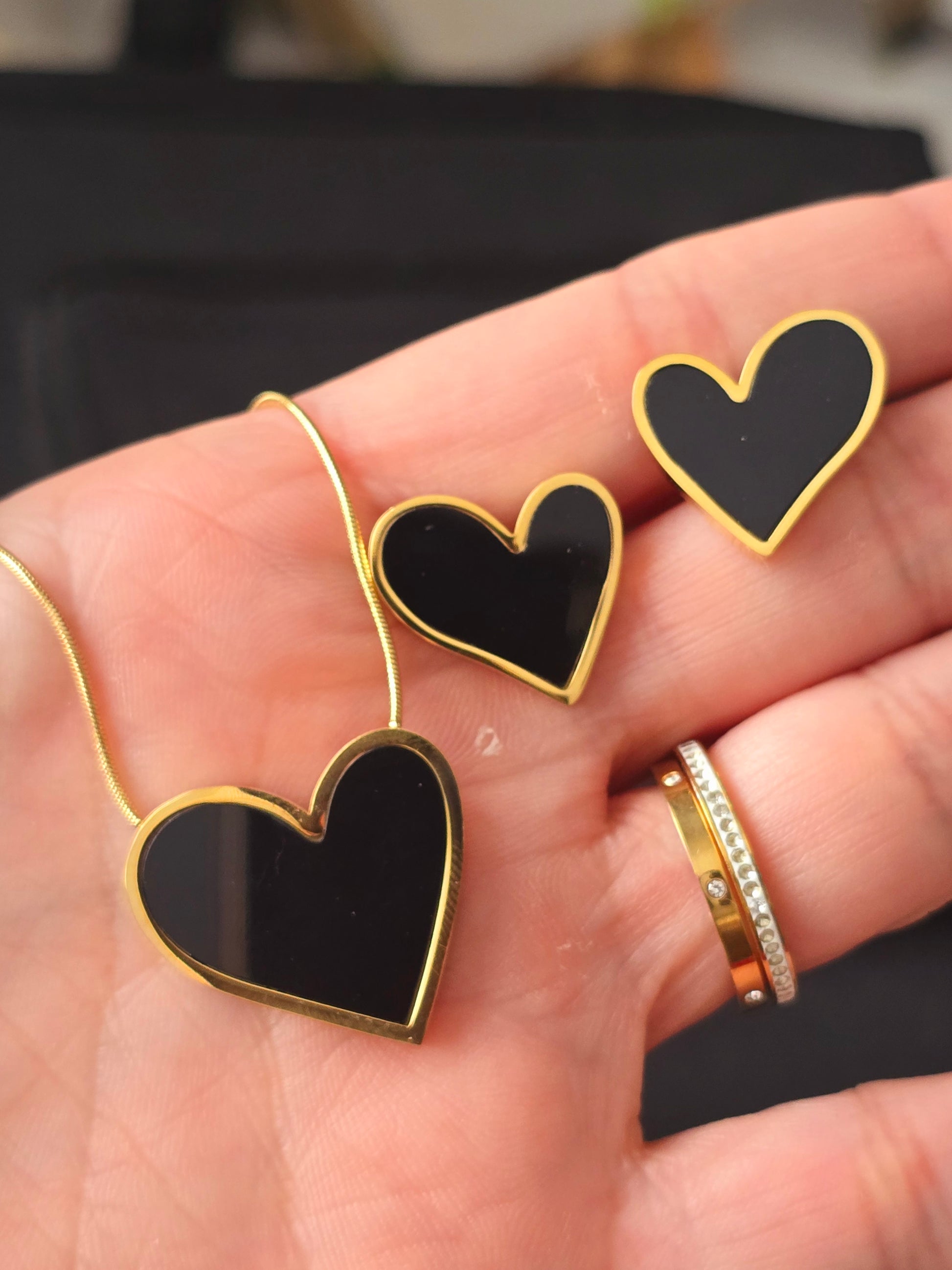 Flat heart necklace - Fui Fuiu Jewelry