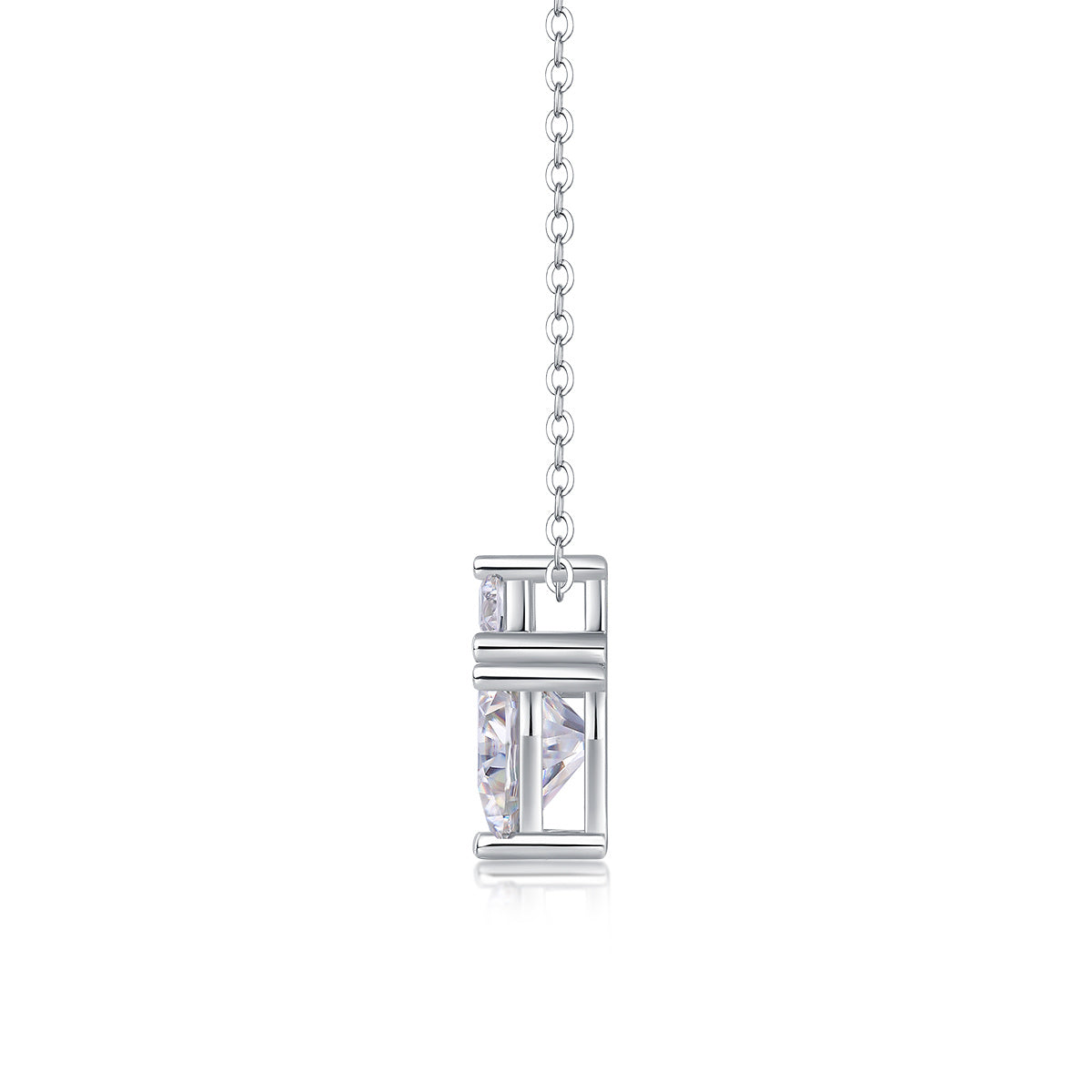 Ripple Fantasy - A Fashionable And Luxurious Diamond Jewelry Pendant  With Moissanite S925 Sterling Silver And Platinum Plating