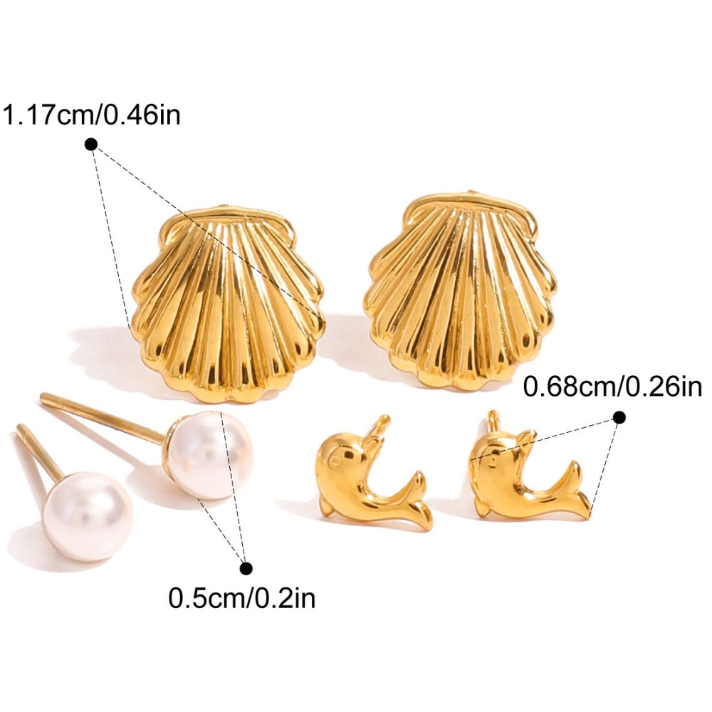 Women's Premium Niche Earrings studs aretes pequenos para Damas