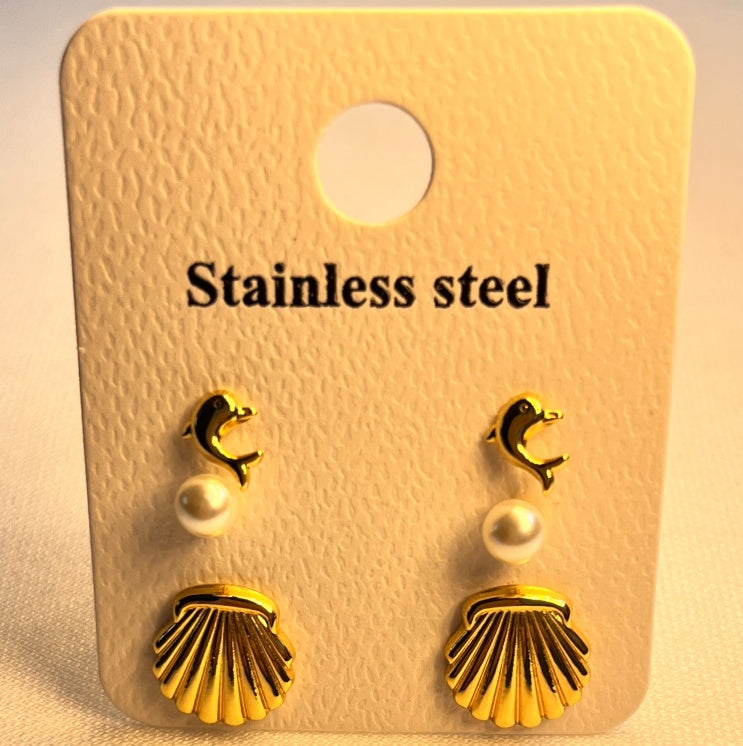 Women's Premium Niche Earrings studs aretes pequenos para Damas
