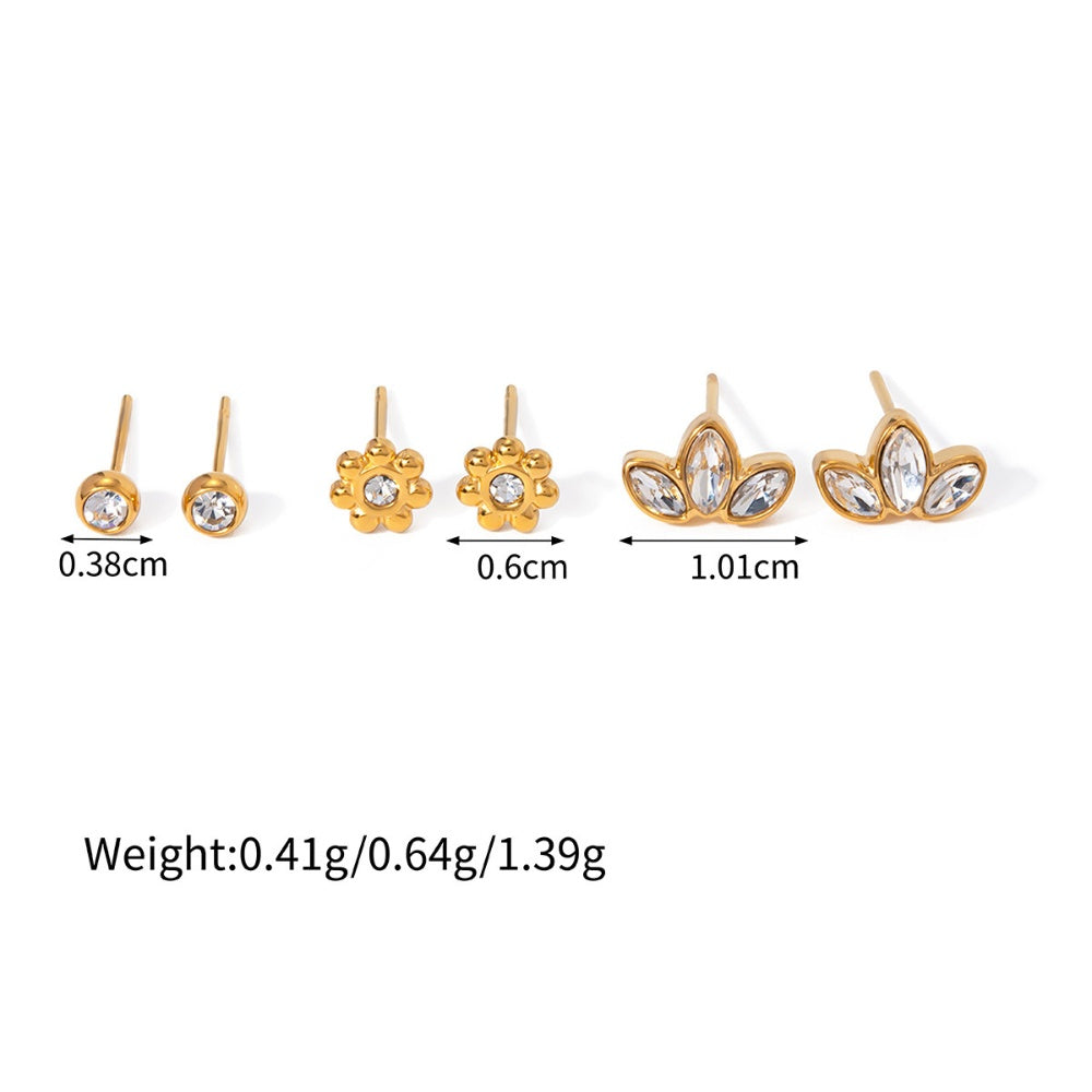 Women's Premium Niche Earrings studs aretes pequenos para Damas