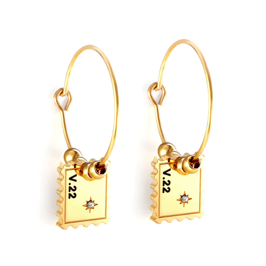 Stamp earrings