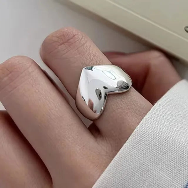 Sam Panda 925 Sterling Silver Rings For Women Men Fine Jewelry Finger Adjustable Open Vintage Chain Ring For Party Birthday Gift