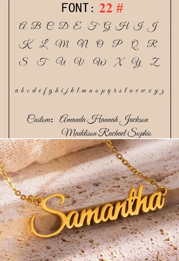Custom Name Necklace Personalized Golden Choker Stainless Steel Necklaces For Women Man Customized Jewelry Couple Gift - Fui Fuiu Jewelry