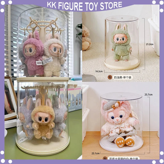 Labubu Pendant Display Box Rotating Transparent Labubu Doll  Storage Blind Box Storage Display Dustproof And Moisture-Proof - Fui Fuiu Jewelry