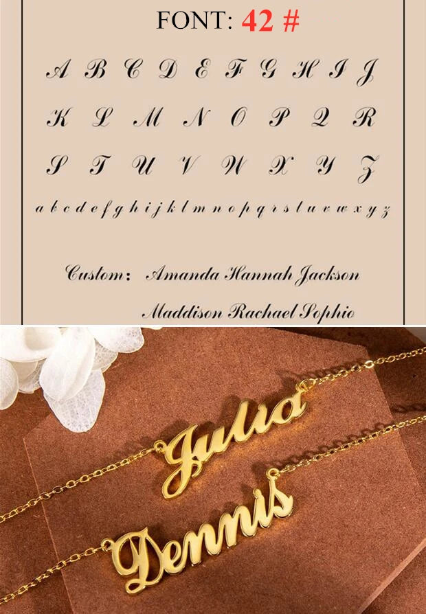 Custom Name Necklace Personalized Golden Choker Stainless Steel Necklaces For Women Man Customized Jewelry Couple Gift - Fui Fuiu Jewelry