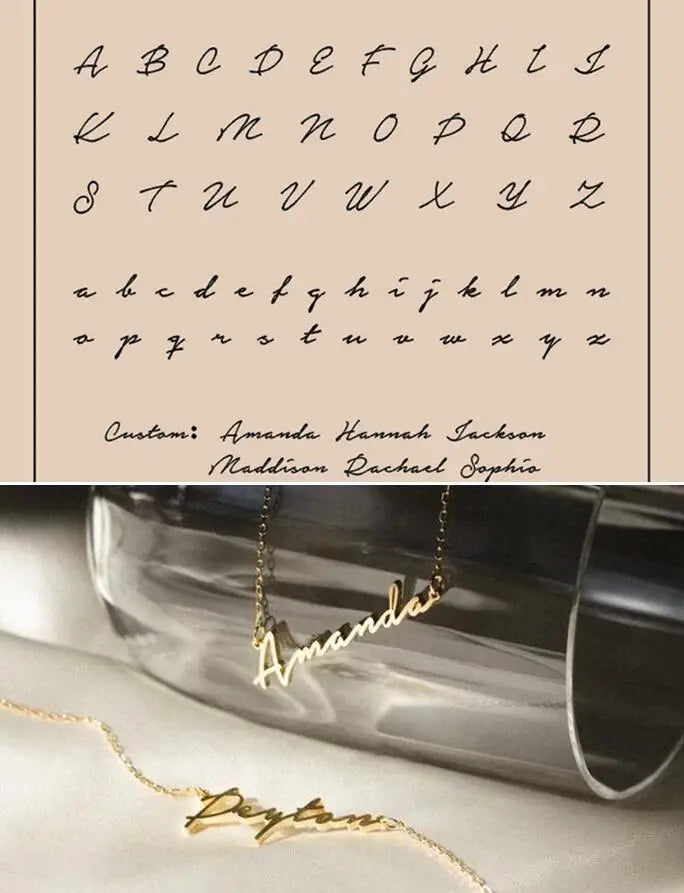 Custom Name Necklace Personalized Golden Choker Stainless Steel Necklaces For Women Man Customized Jewelry Couple Gift - Fui Fuiu Jewelry