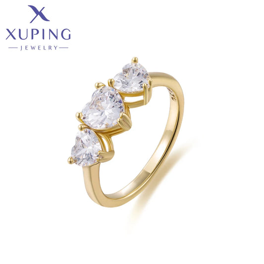 Xuping Jewelry Fashion Elegant New Design Heart Ring with Gold Plated for Party Gift X000919966